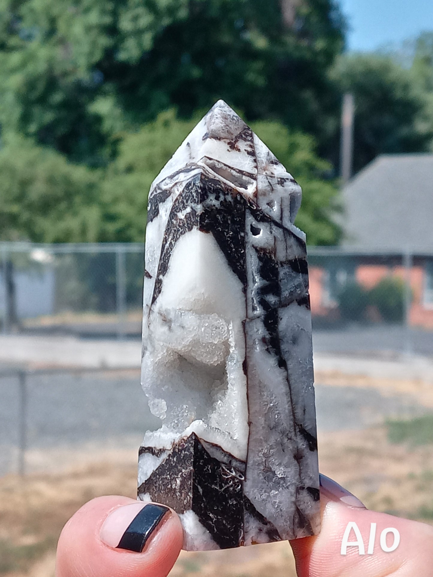 Sphalerite Geode Quartz Towers