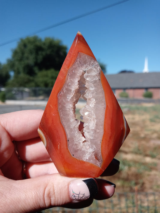 Carnilian & Quartz Arrow Head