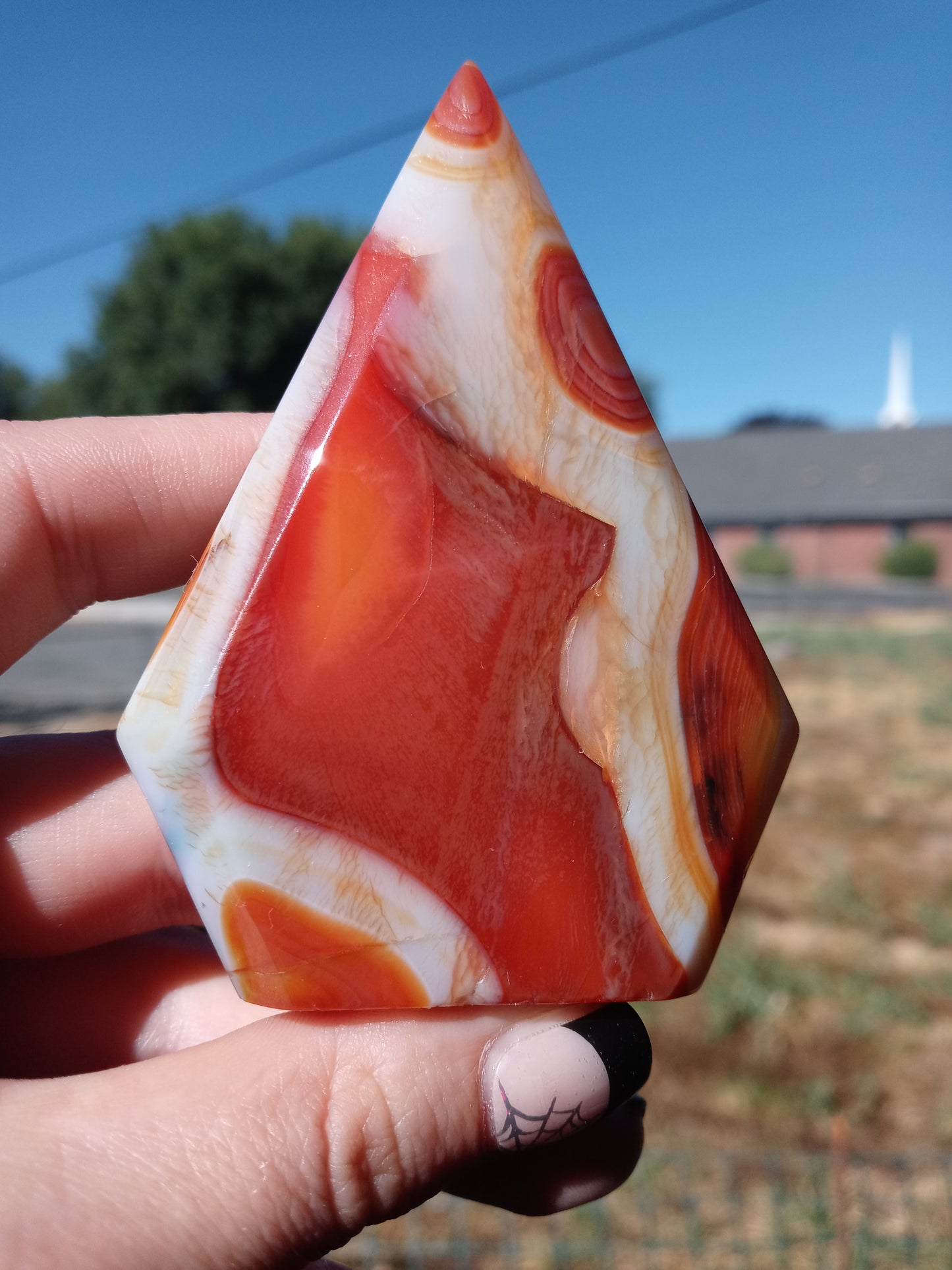 Carnilian & Quartz Arrow Head